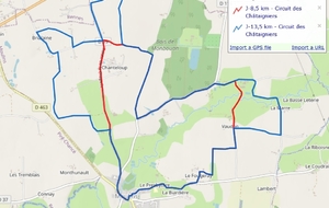 Vendredi 24 février - Randonnée à Moulins - Circuit des Châtaigniers (9 ou 12,9 km) - ⚠ Départ parking des Perrières (près de la Gare) ❗❗❗